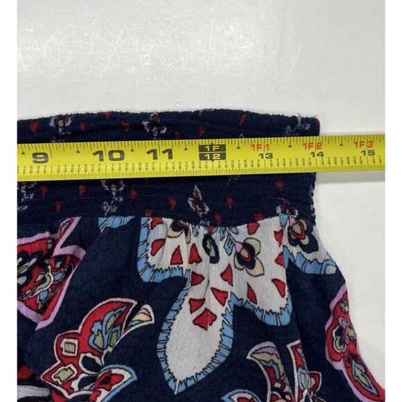 Bila Boho Fairy Midi Skirt Floral Print Retro Size M Stretchy Waistband Flowy - Picture 11 of 12